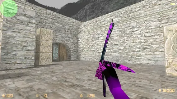 Нож-бабочка Purple Error