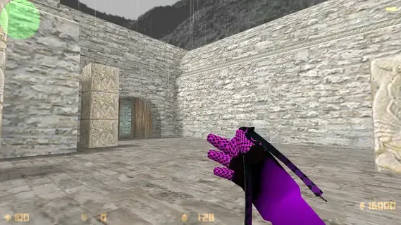 Нож-бабочка Purple Error