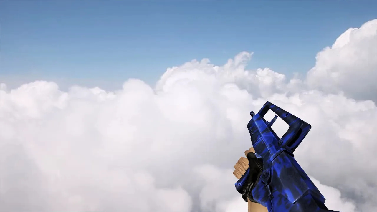 Famas Blue Tiger weapon model for CS 1.6 - Free Download
