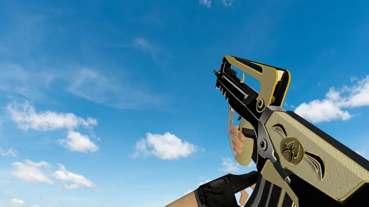 Model broni Famas Gold Legend do CS 1.6 – Pobierz za darmo