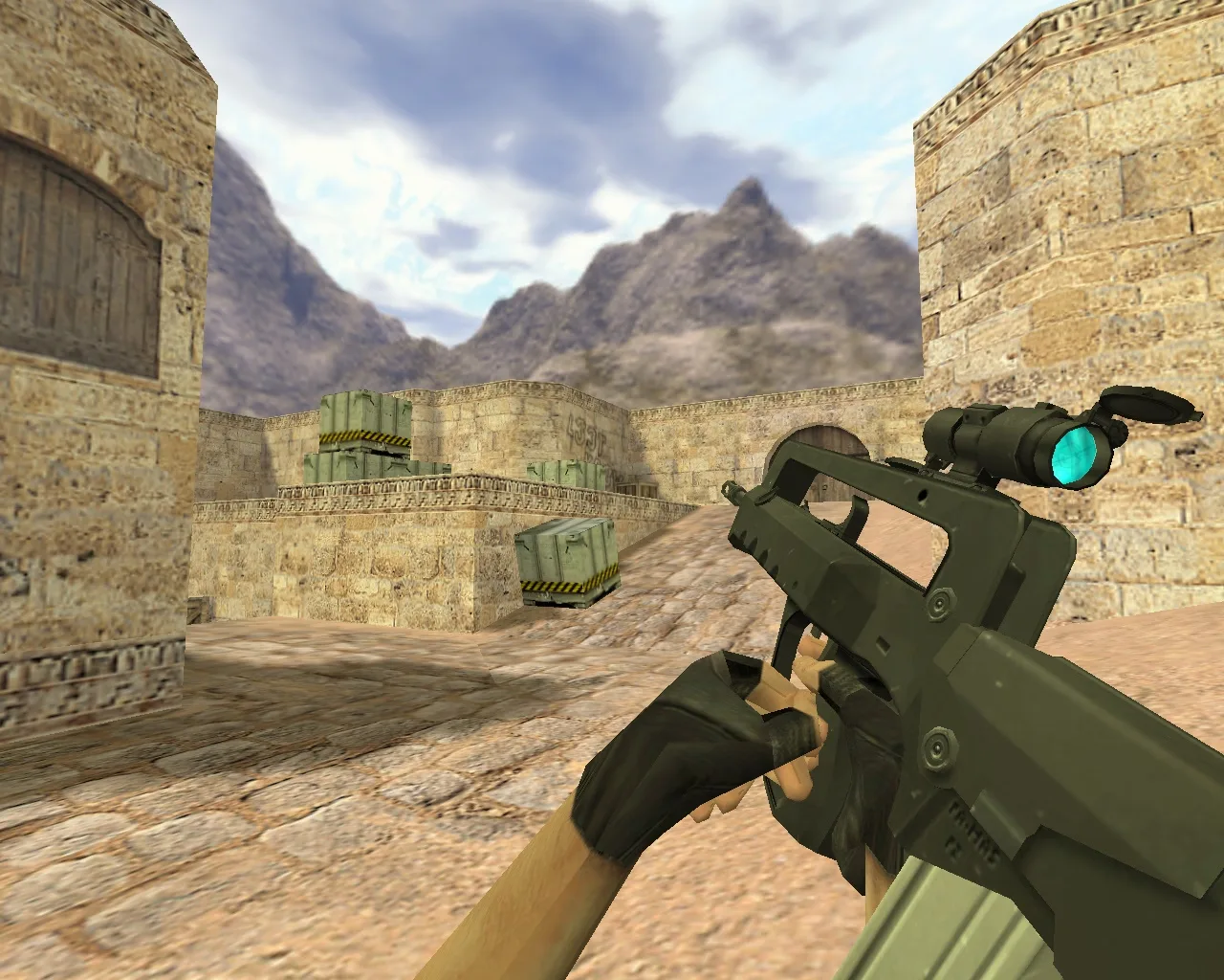 Famas Blue Optics Weapon Model for CS 1.6 - Free Download