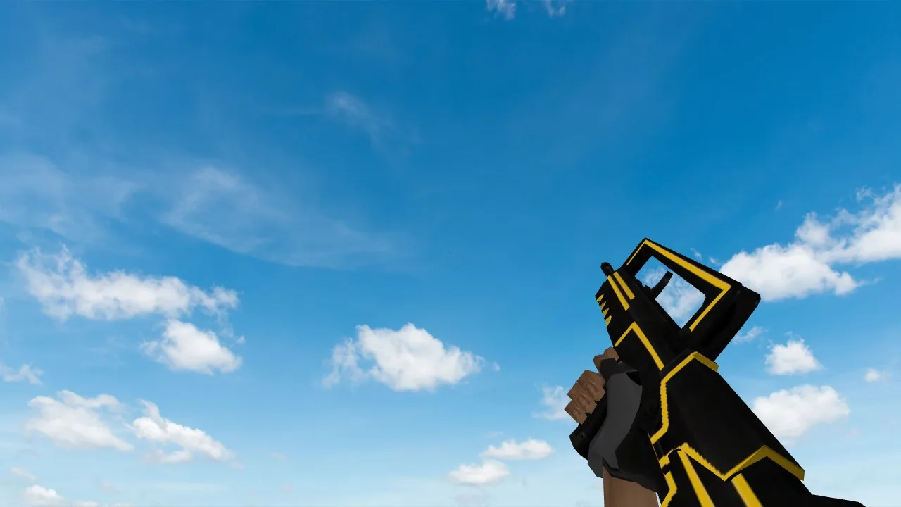 Model broni Famas Gold Neon do CS 1.6 – do pobrania za darmo