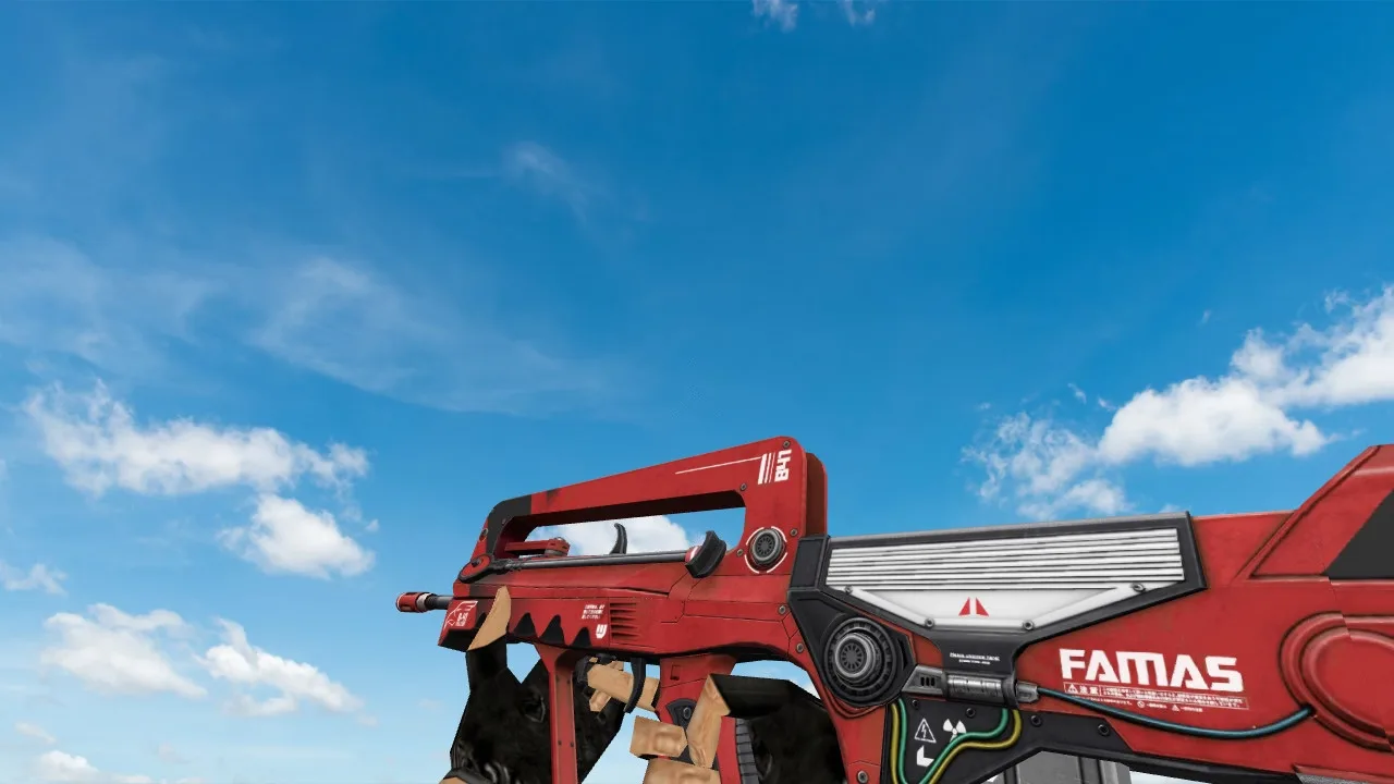 Модель оружия Famas Falcon Red  для CS 1.6 - Скачать бесплатно