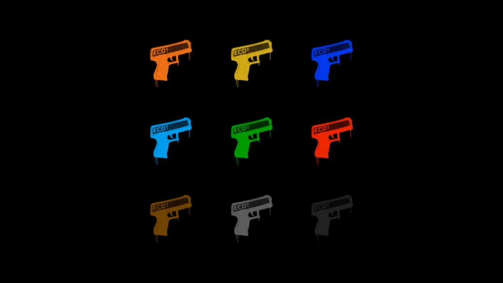 Graffiti „Pistolet” dla CS 1.6 — 2