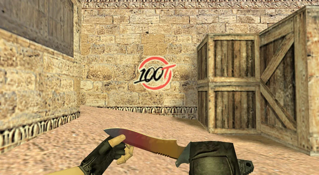 "100 Thieves Logo" graffiti for CS 1.6 — 2