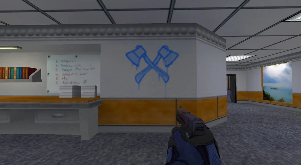 Graffiti “Crossed axes” for CS 1.6 — 3