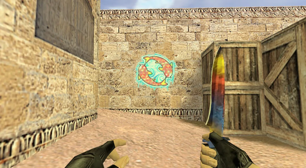 Graffiti "Twin carps" for CS 1.6
