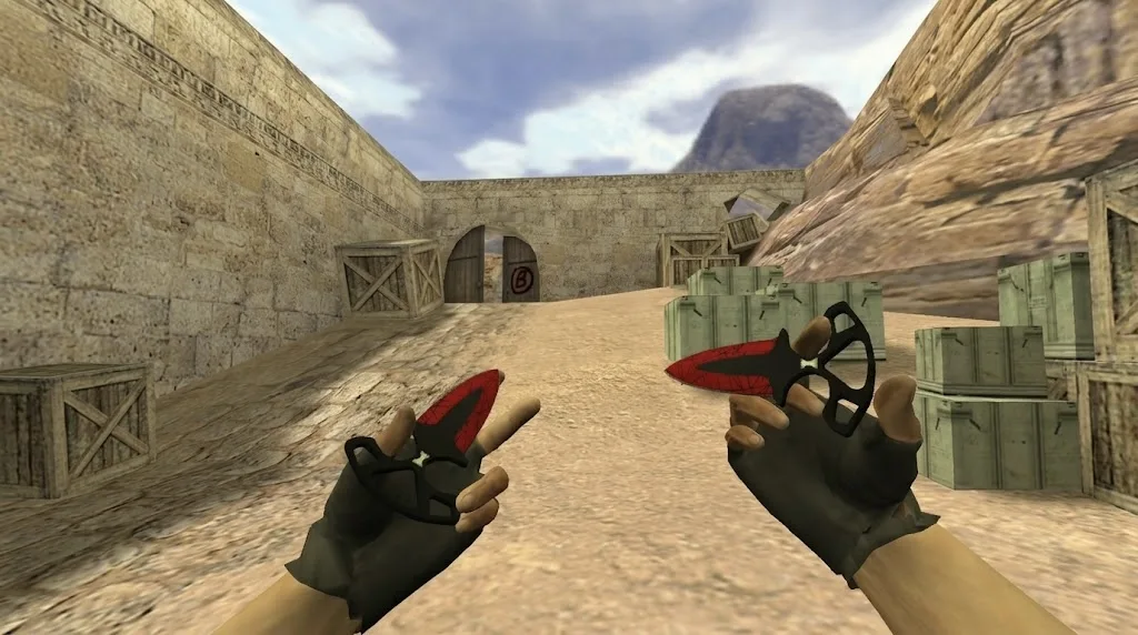 Model “Spike knives Bloody web” for CS 1.6