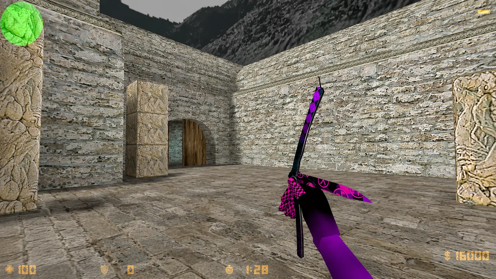 Butterfly knife "Purple Error" — 2