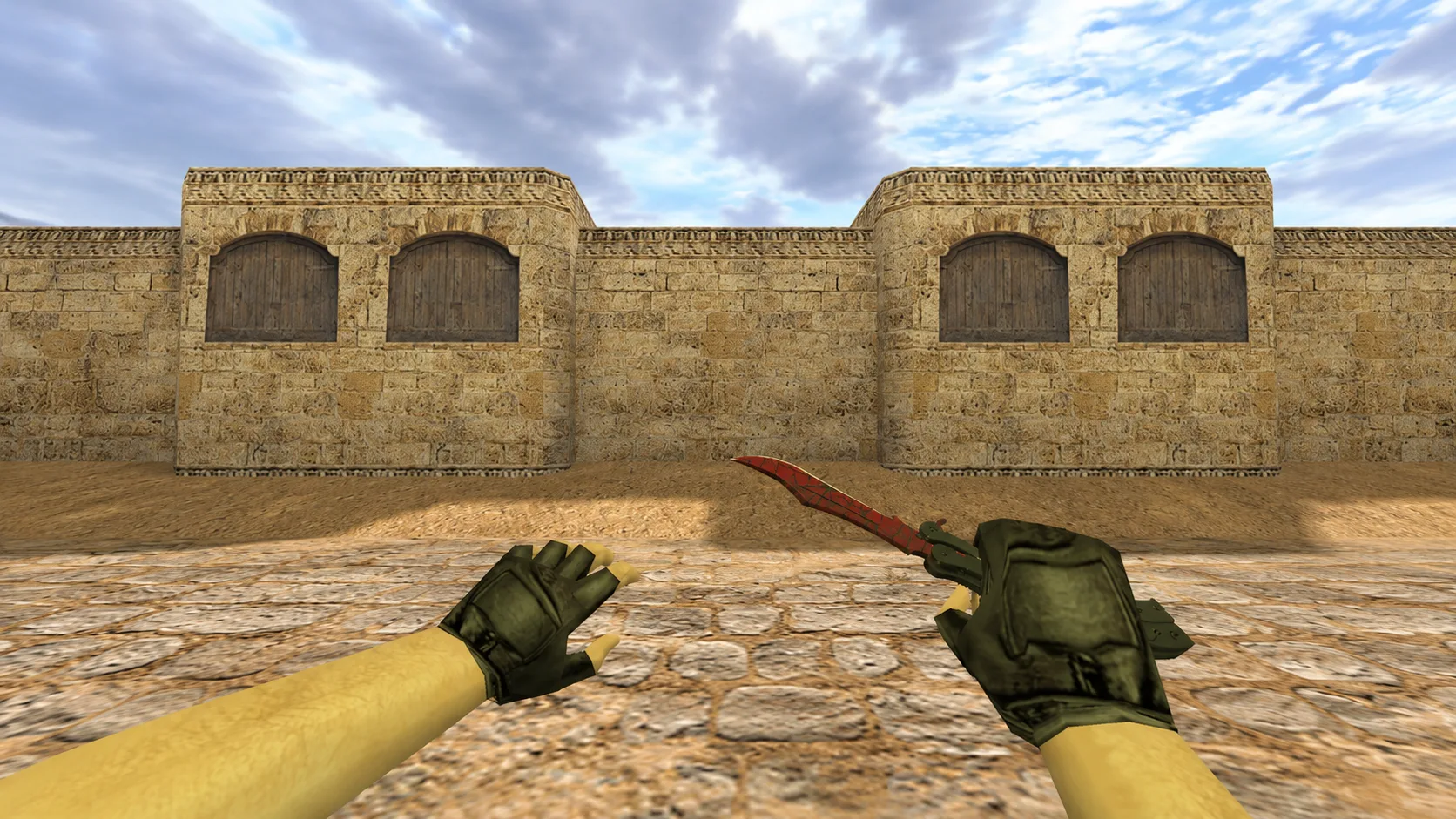 Butterfly knife "Bloody Web" — 2