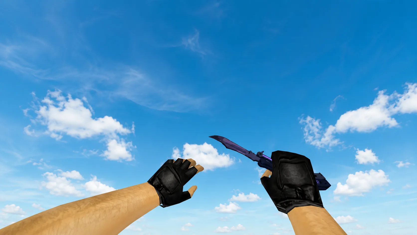 Butterfly knife "Northern Lights" — 2
