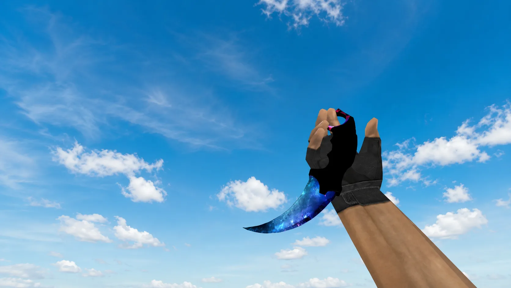 Pobierz model Knife-Karambit „Space” dla CS 1.6 — 2