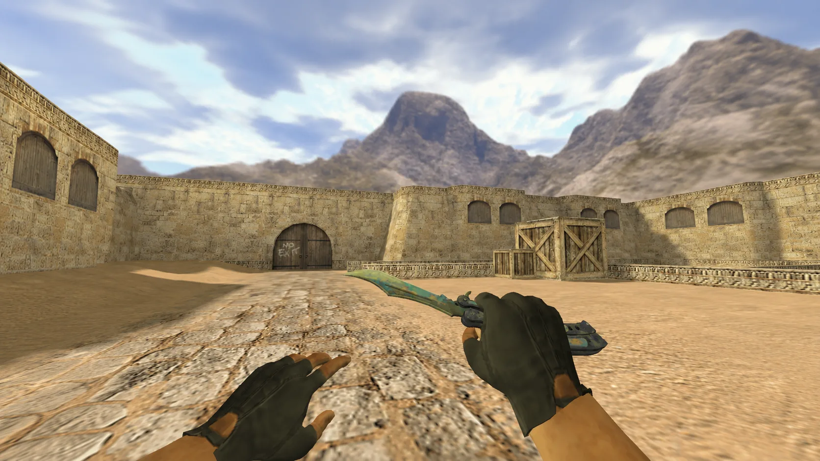 Model Butterfly knife "Surface hardened" for CS 1.6 — 2