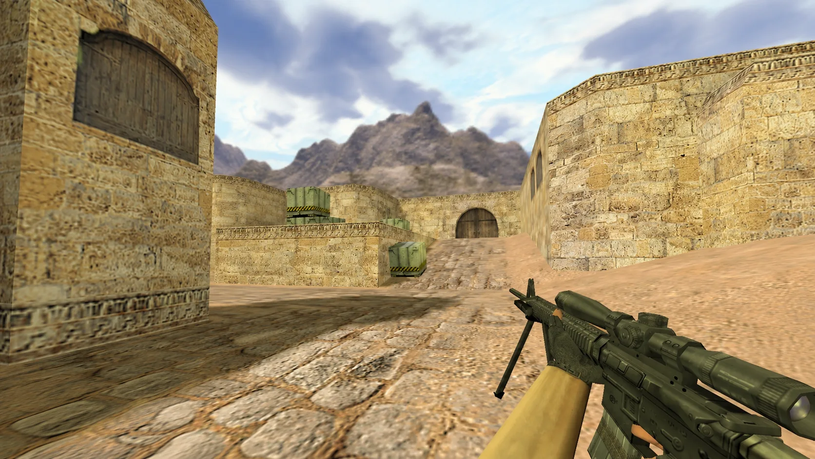 Model Sg-550 "M16A4 with optics" for CS 1.6 — 2