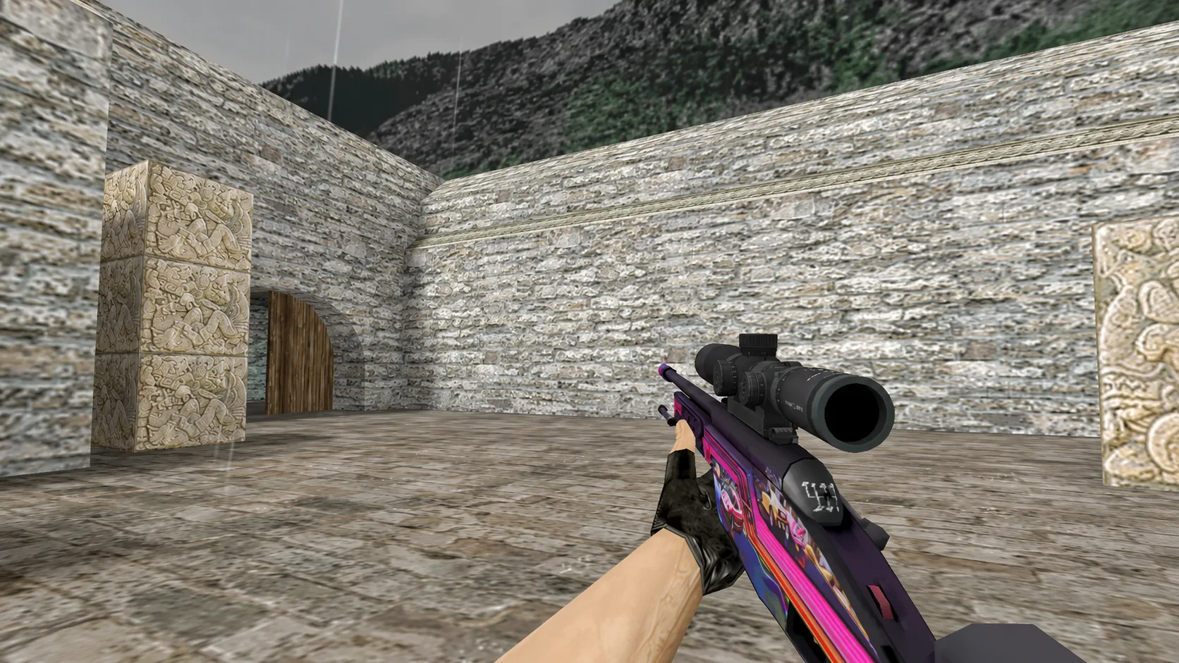 Модель Scout SSG 08 "Turbo Peek" из CS:GO для CS 1.6 — 2