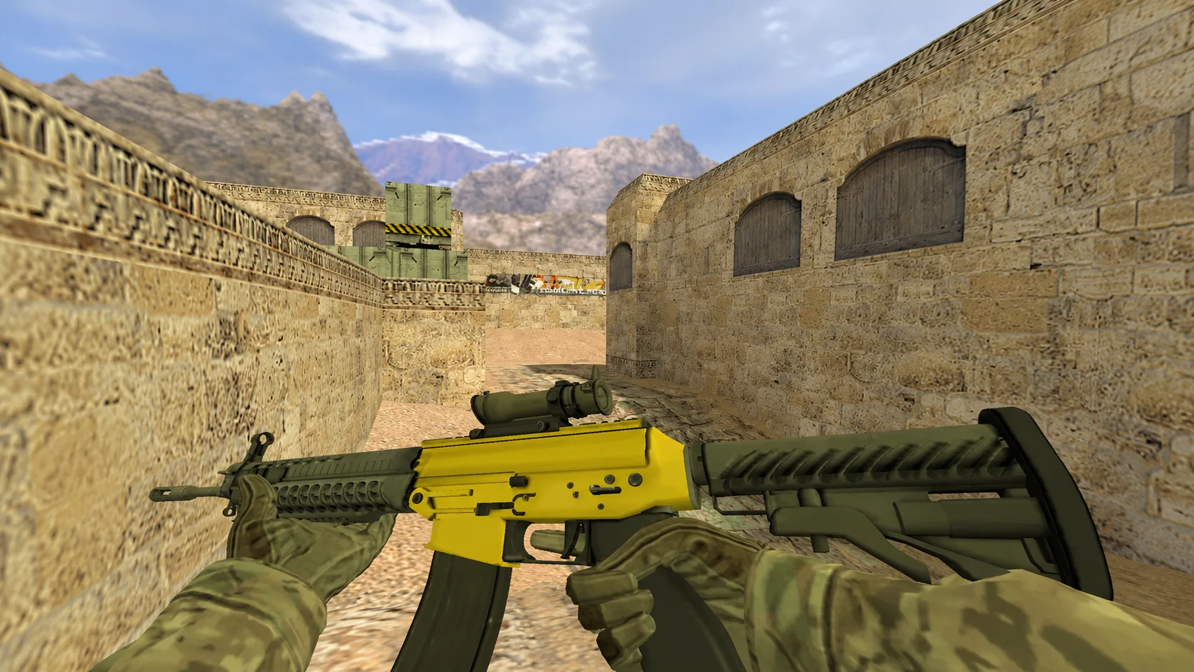 Model SG-553 "Bulldozer" from CS:GO for CS 1.6 — 2