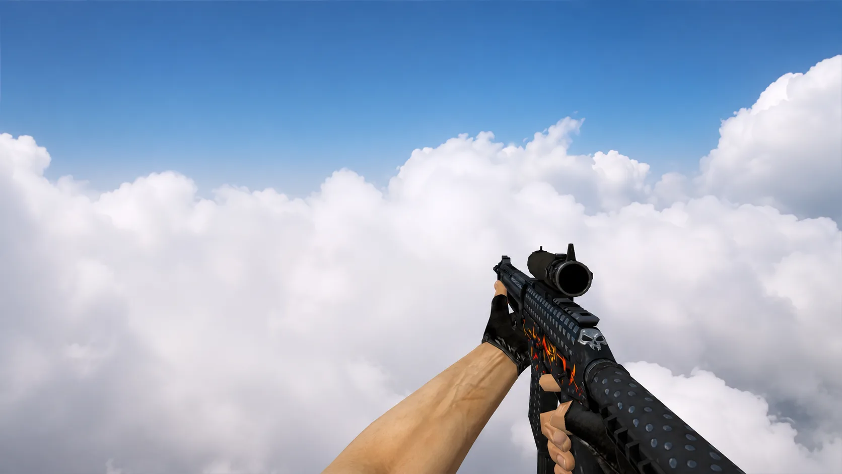 Model SG 553 „Heavy Metal” z CS:GO dla CS 1.6 — 2