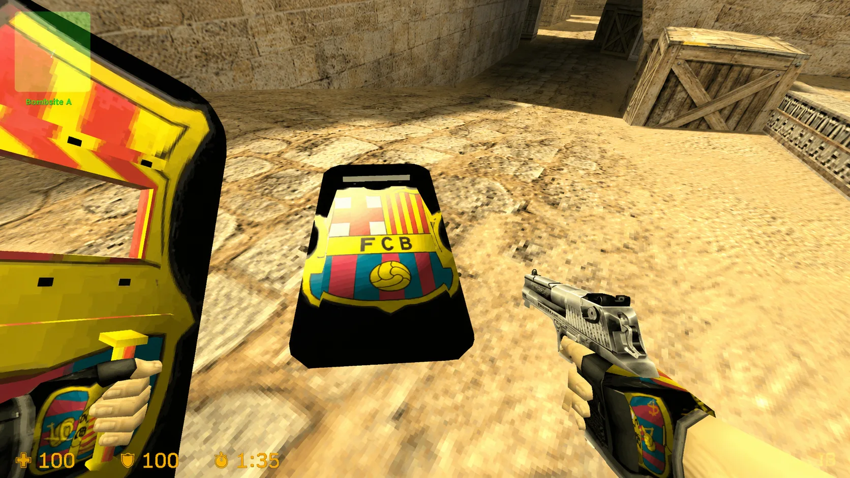 Модель Щит "FC Barcelona" для CS 1.6 — 2