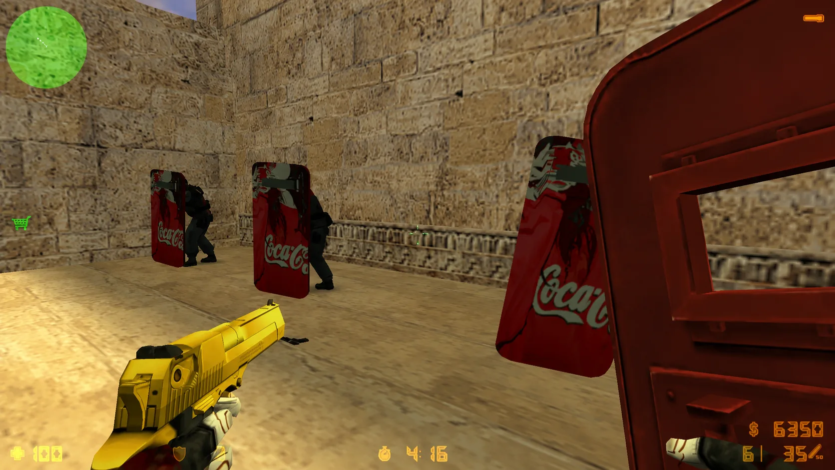 Model Shield "Coca-Cola Girl" for CS 1.6 — 2
