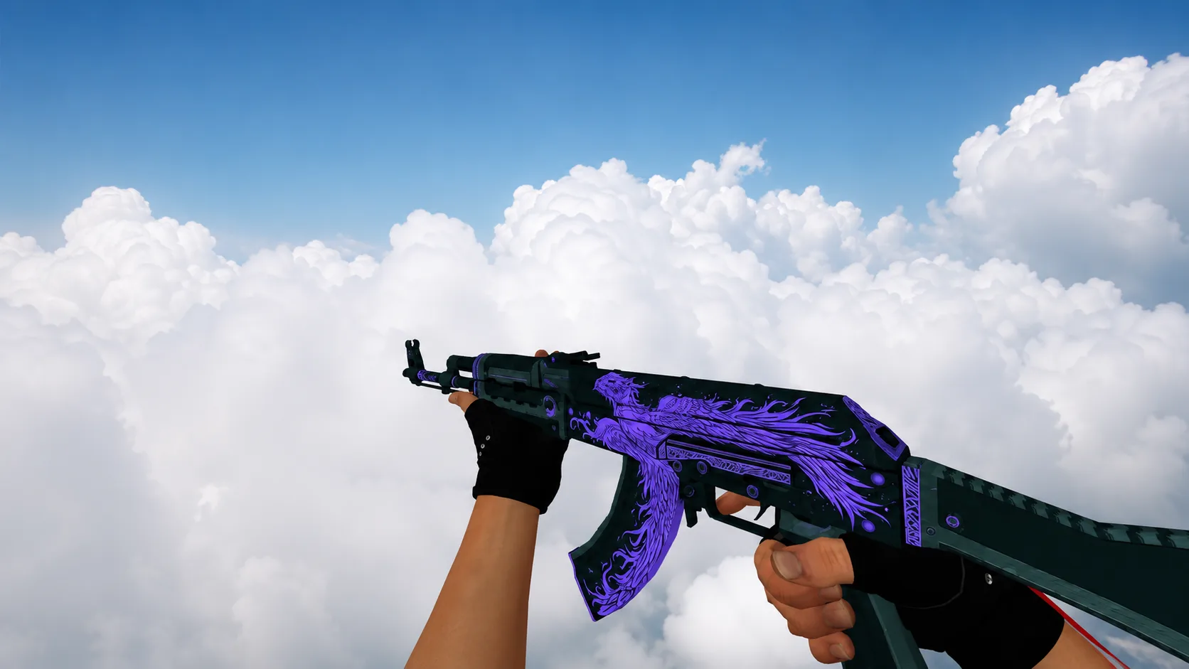 Model AK-47 „Phoenix Rise Purple” dla CS 1.6 — 2