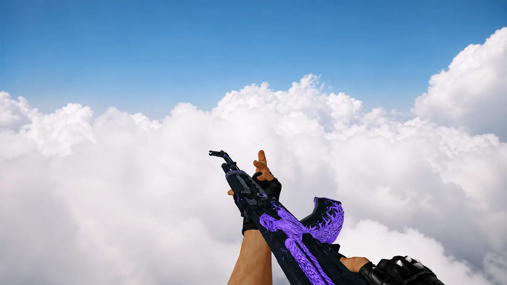Model AK-47 „Phoenix Rise Purple” dla CS 1.6 — 3