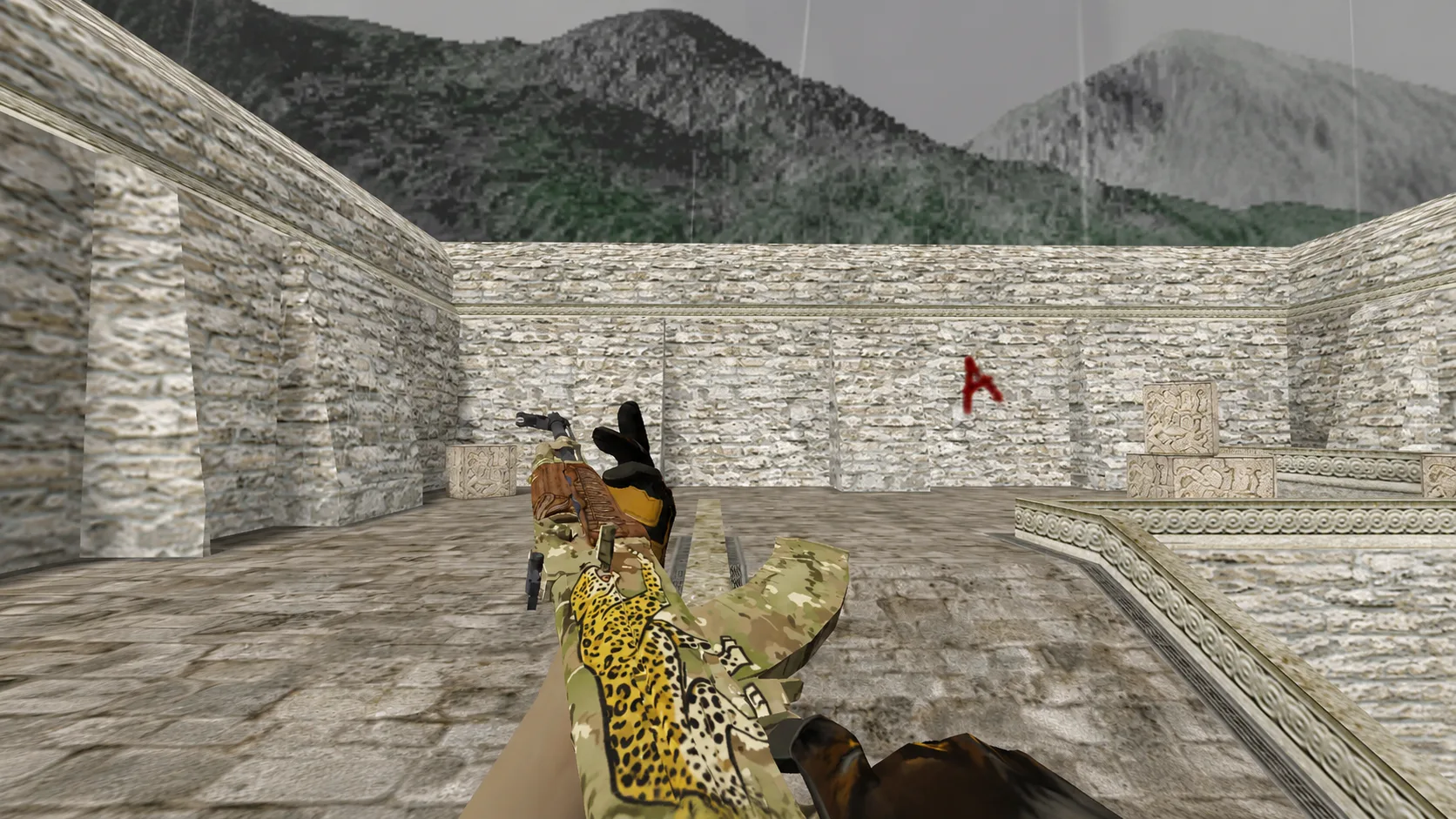 Model AK-47 "Panthera Onca"+"Sports gloves"+"Big catch" for CS 1.6 — 3