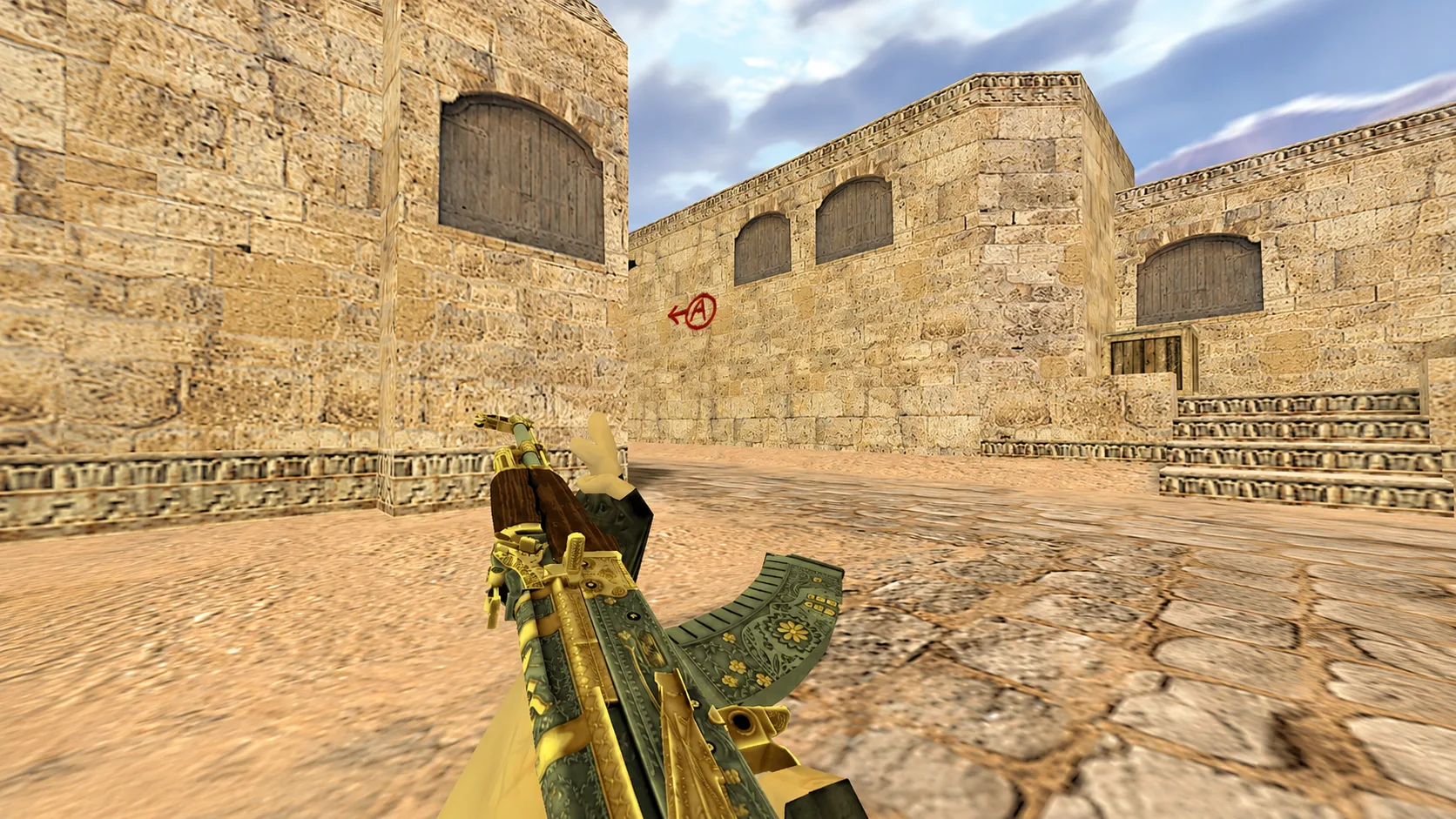 Model AK-47 "Golden-Cartel" for CS 1.6 — 2