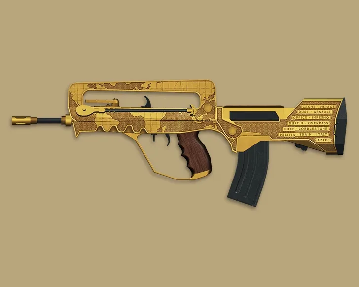 FAMAS "Commemoration" Weapon Model for CS 1.6 - Free Download