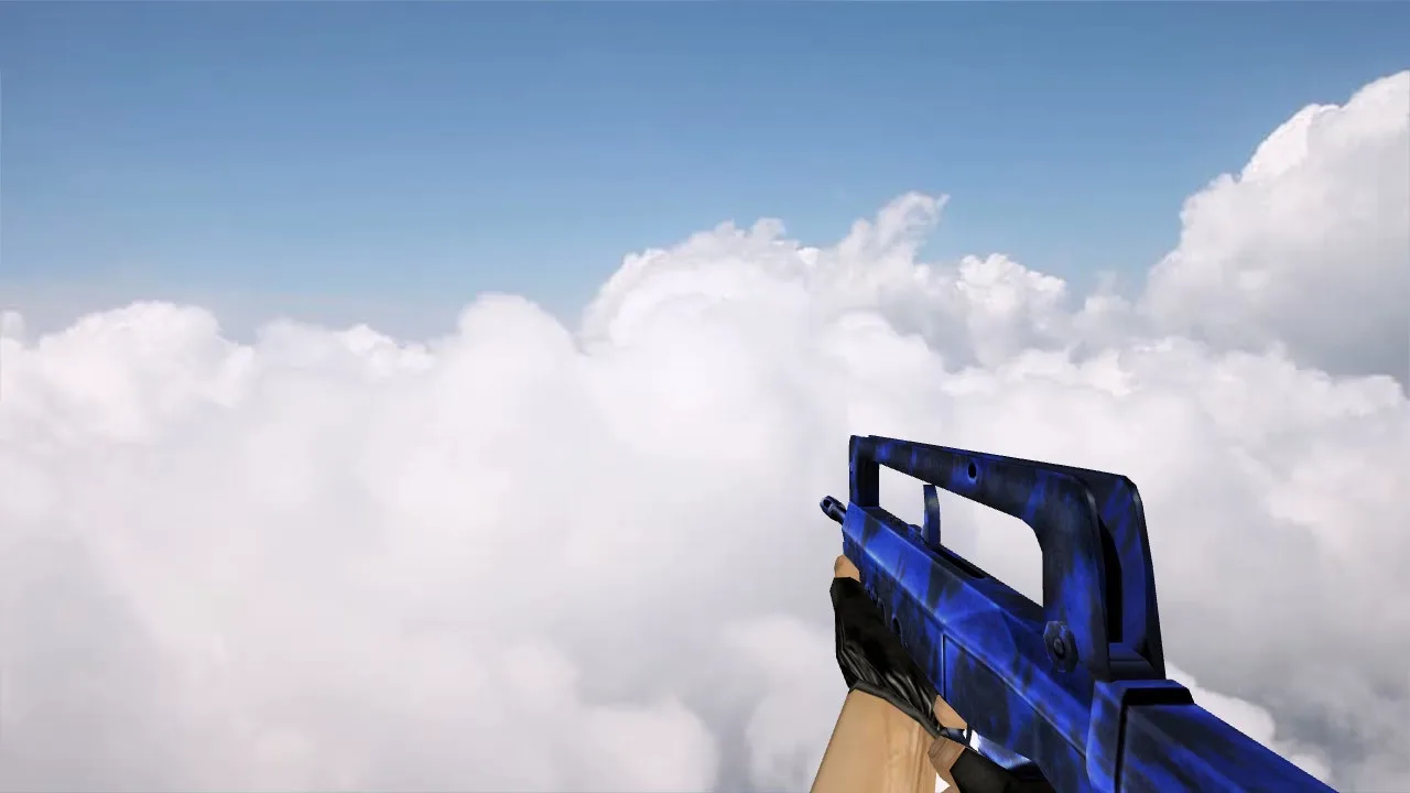Famas Blue Tiger weapon model for CS 1.6 - Free Download