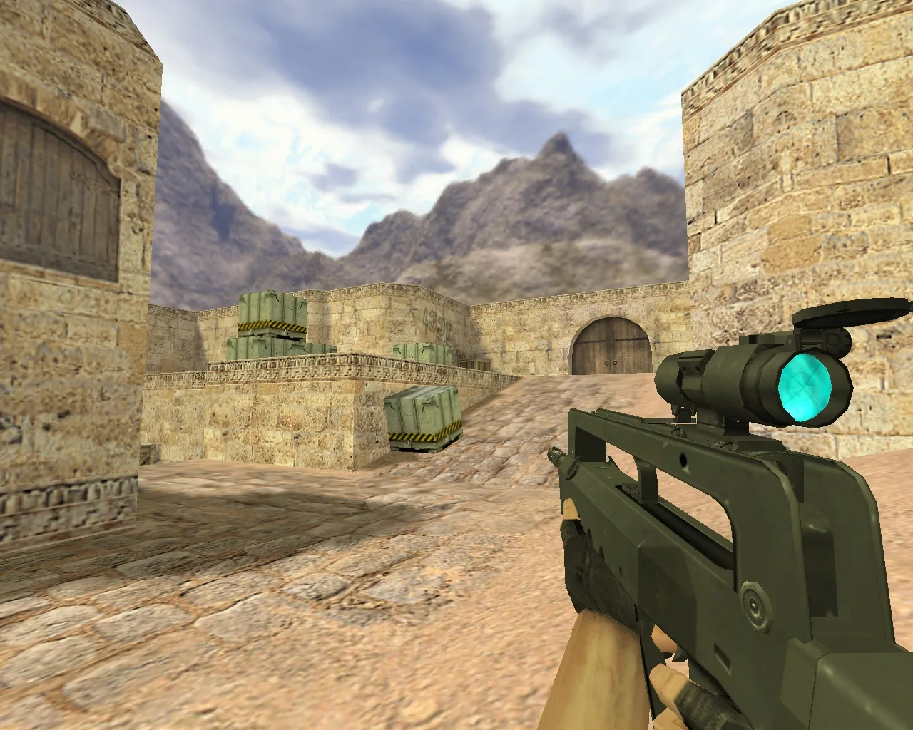 Famas Blue Optics Weapon Model for CS 1.6 - Free Download