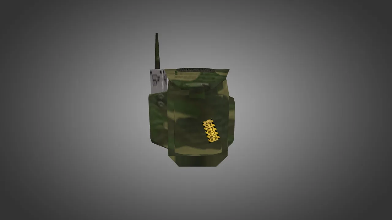 Model bomby plecakowej C4 w kamuflażu do CS 1.6 – do pobrania za darmo
