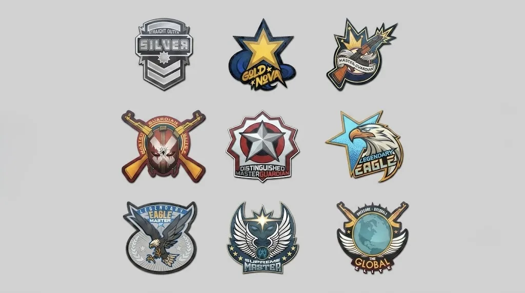 Пак графіті «Звання CS:GO» для CS 1.6