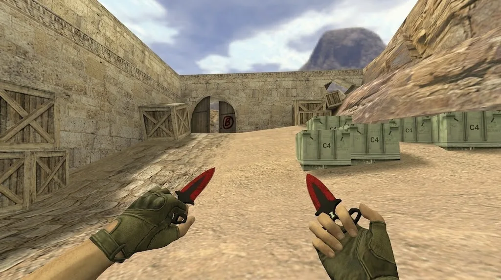 Model “Spike knives Bloody web” for CS 1.6