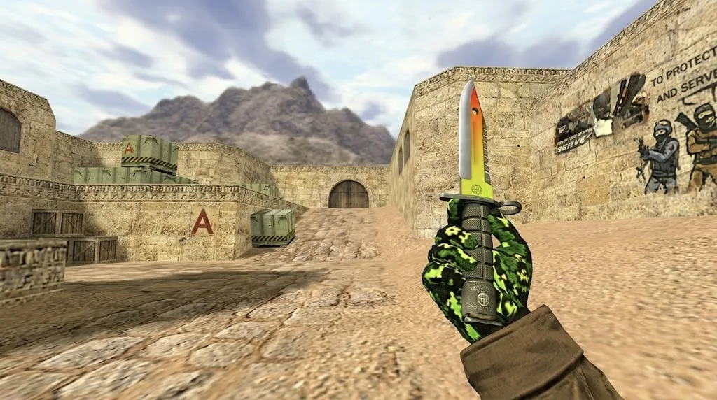 Model “M9 Bayonet Neon Light” for CS 1.6
