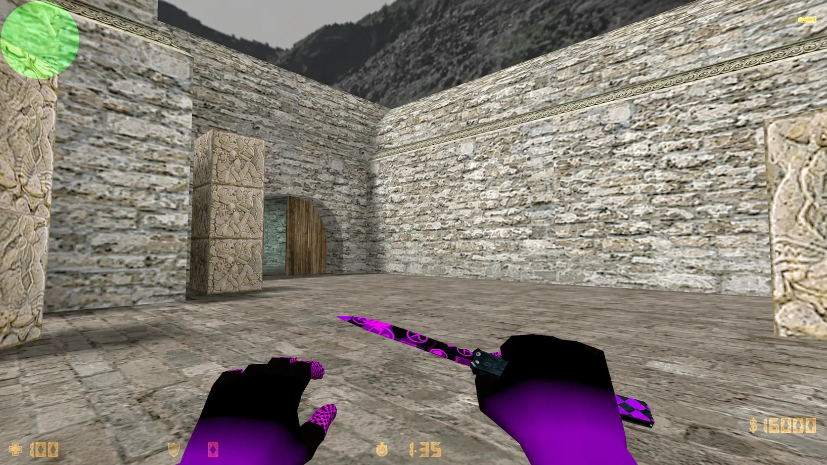 Butterfly knife "Purple Error" — 1