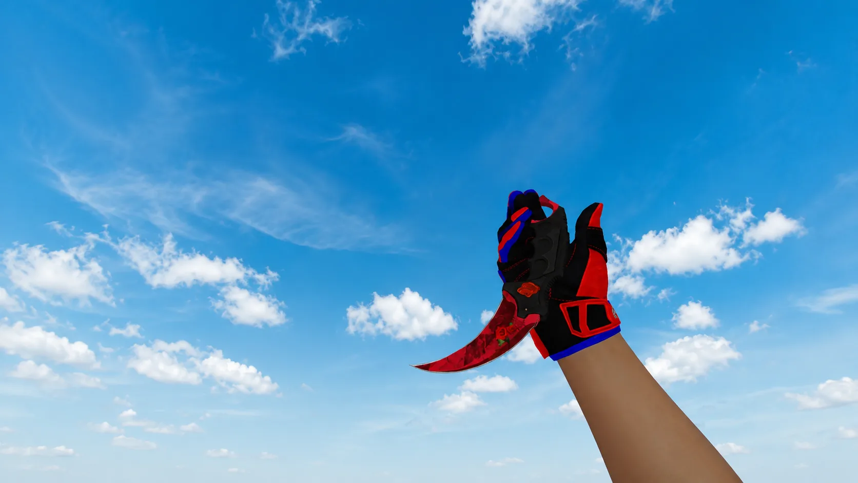 Knife-Karambit "Blossoming Rose"