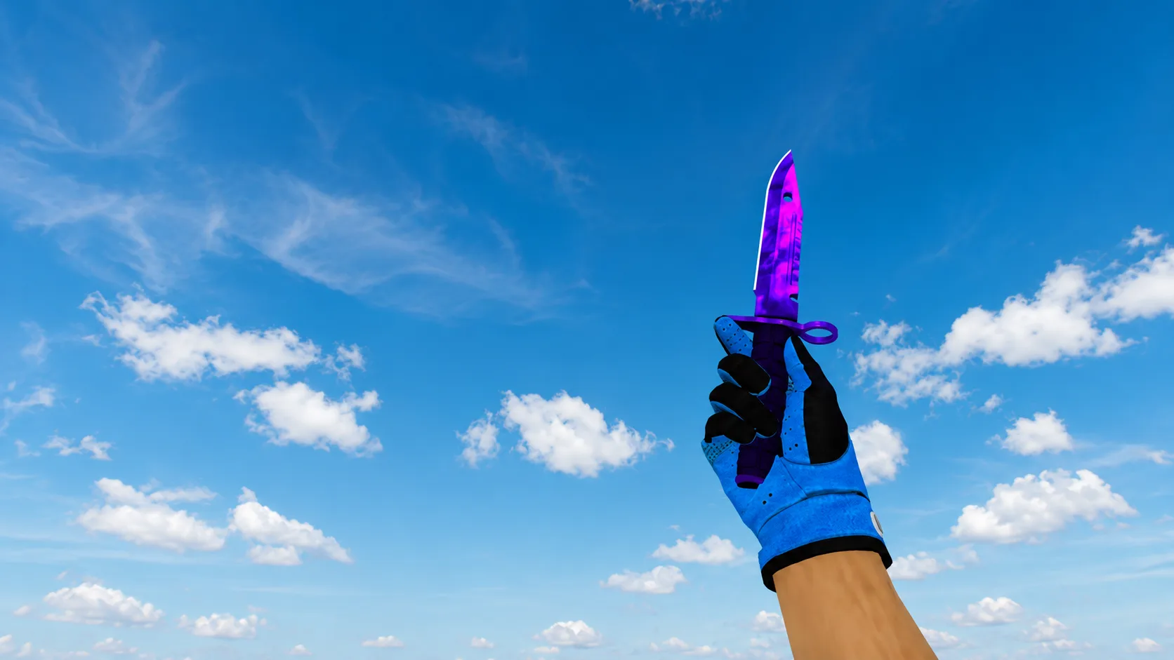 Nóż-M9 Bagnet „Doppler Sapphire” — 1