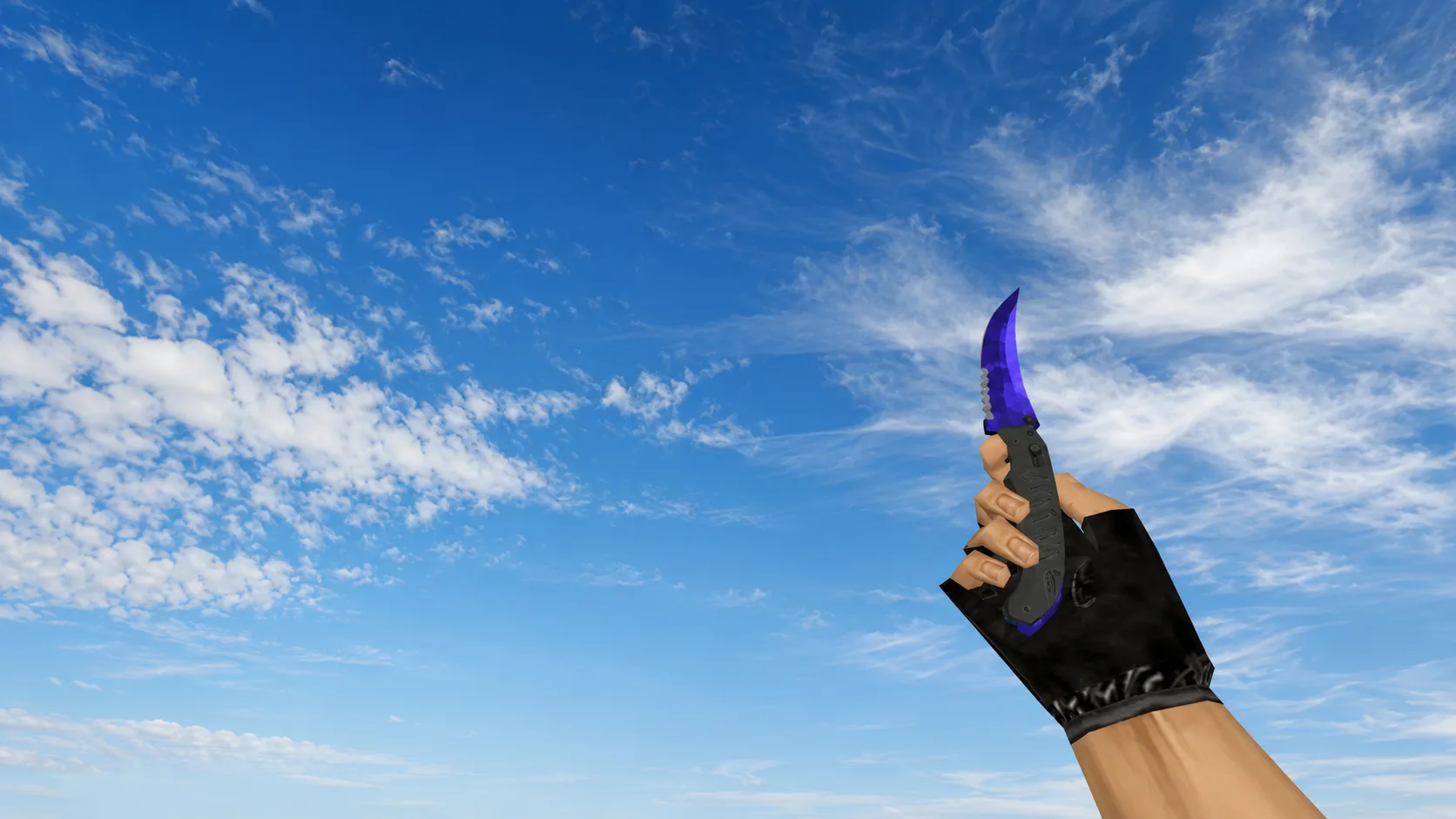 Folding knife “Doppler Sapphire”