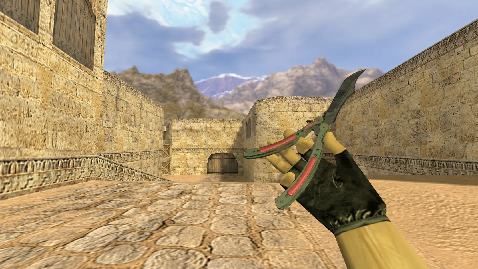Butterfly knife "Waves" — 1