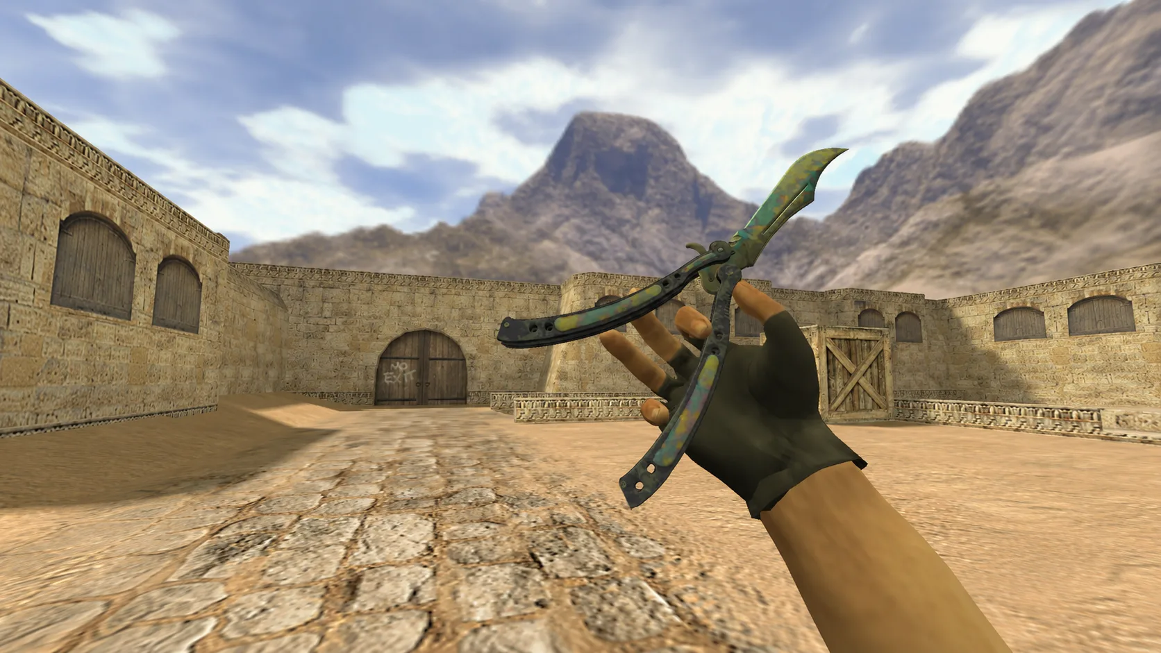 Model Butterfly knife "Surface hardened" for CS 1.6 — 1