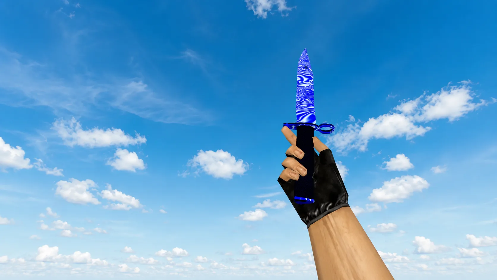 Model Bayonet M9 „Damascus Blue Steel” dla CS 1.6 — 1