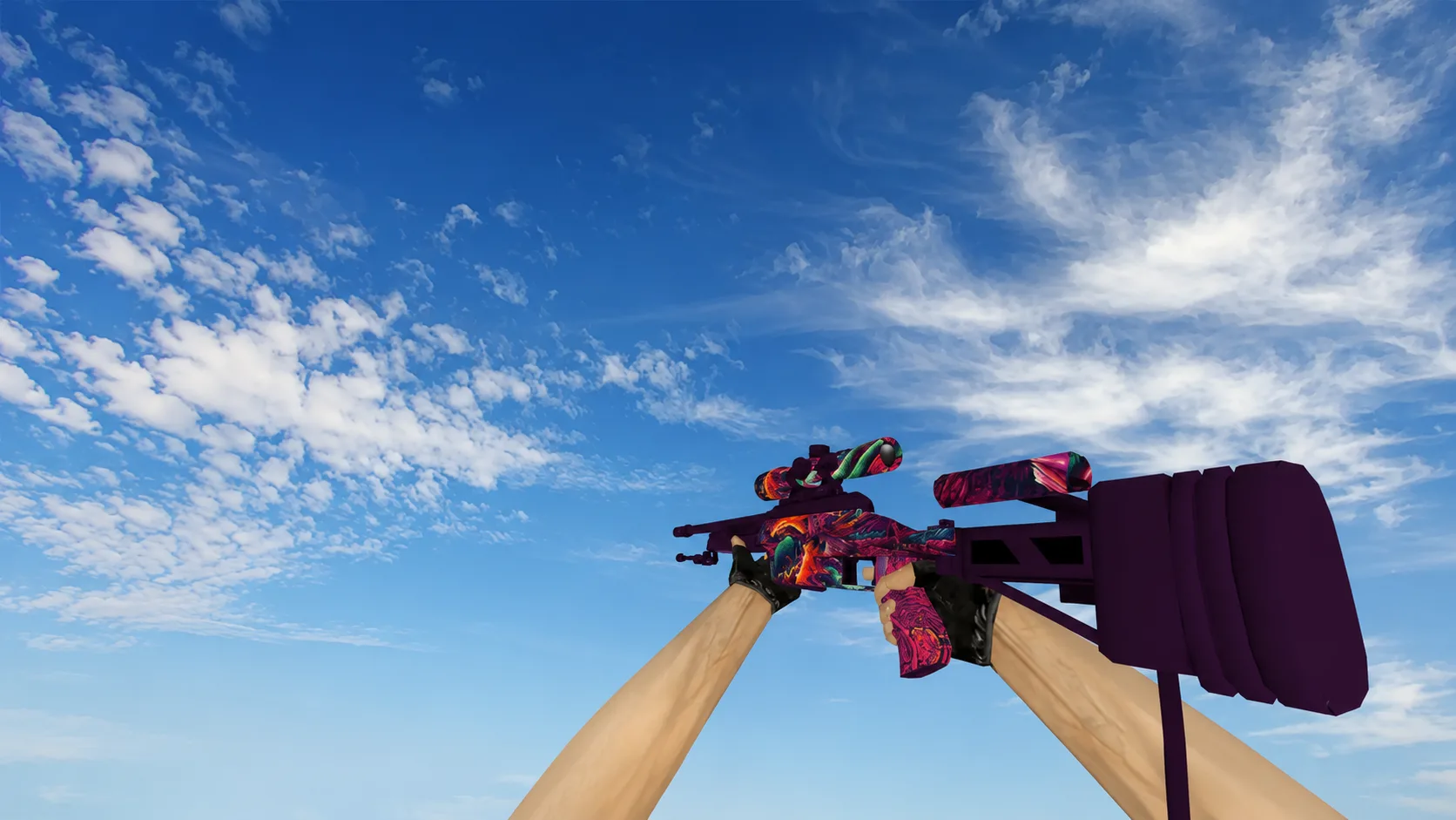 Модель Scout SSG-08 «Hyper-Beast» из CS:GO для CS 1.6
