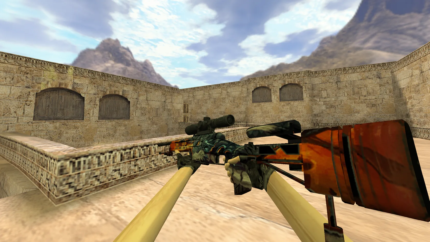 Модель SSG-08 "Dragonfire" из CS:GO для CS 1.6