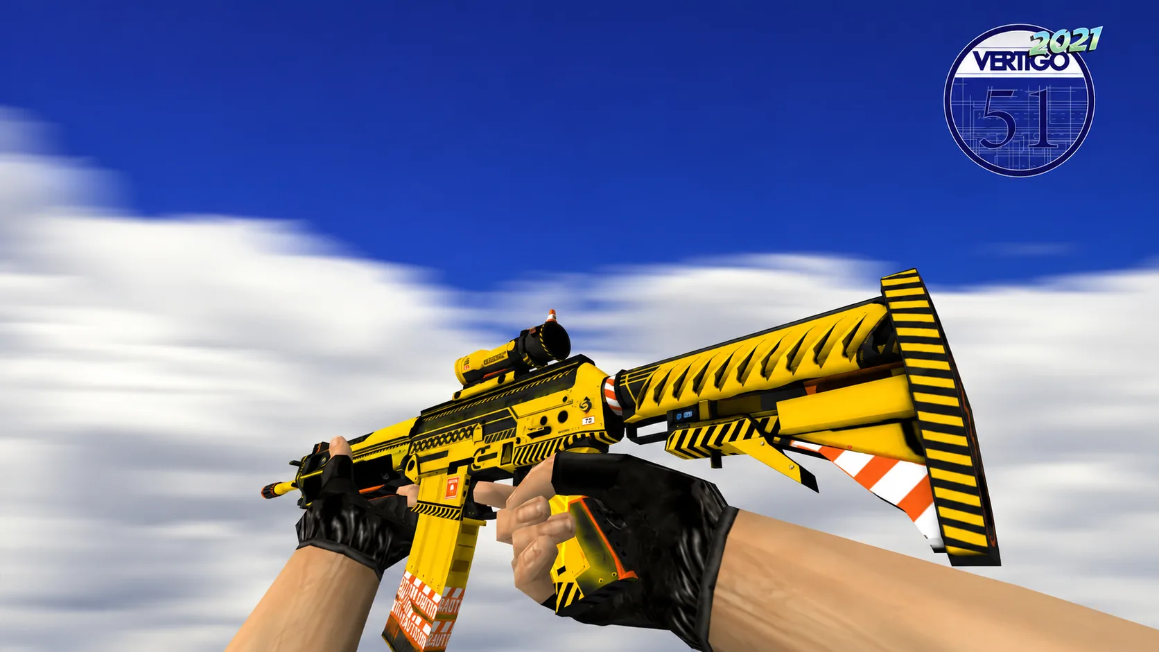 Model SG 553 "Hazard Pay" from CS:GO for CS 1.6 — 1