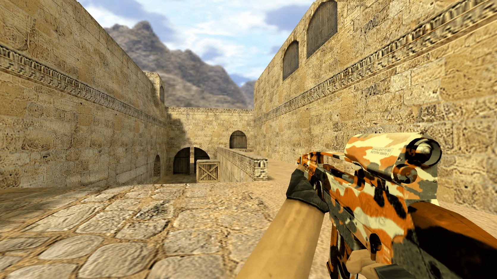 Модель HK XM8 "Orange-Camo" для CS 1.6