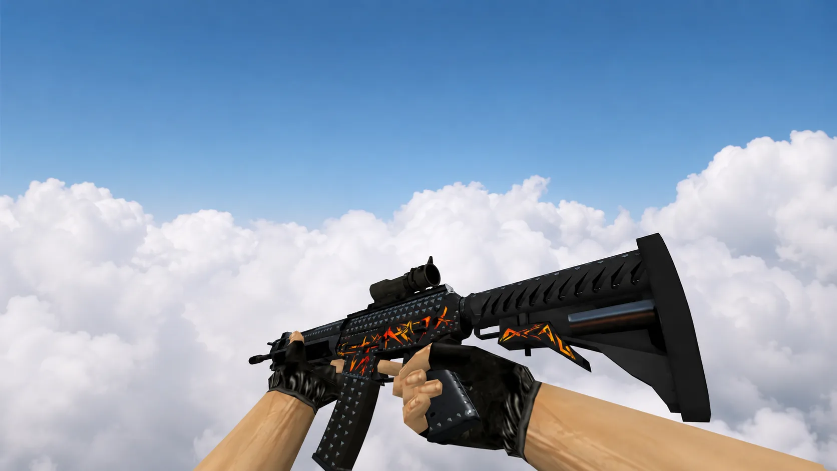 Модель SG 553 "Heavy Metal" из CS:GO для CS 1.6