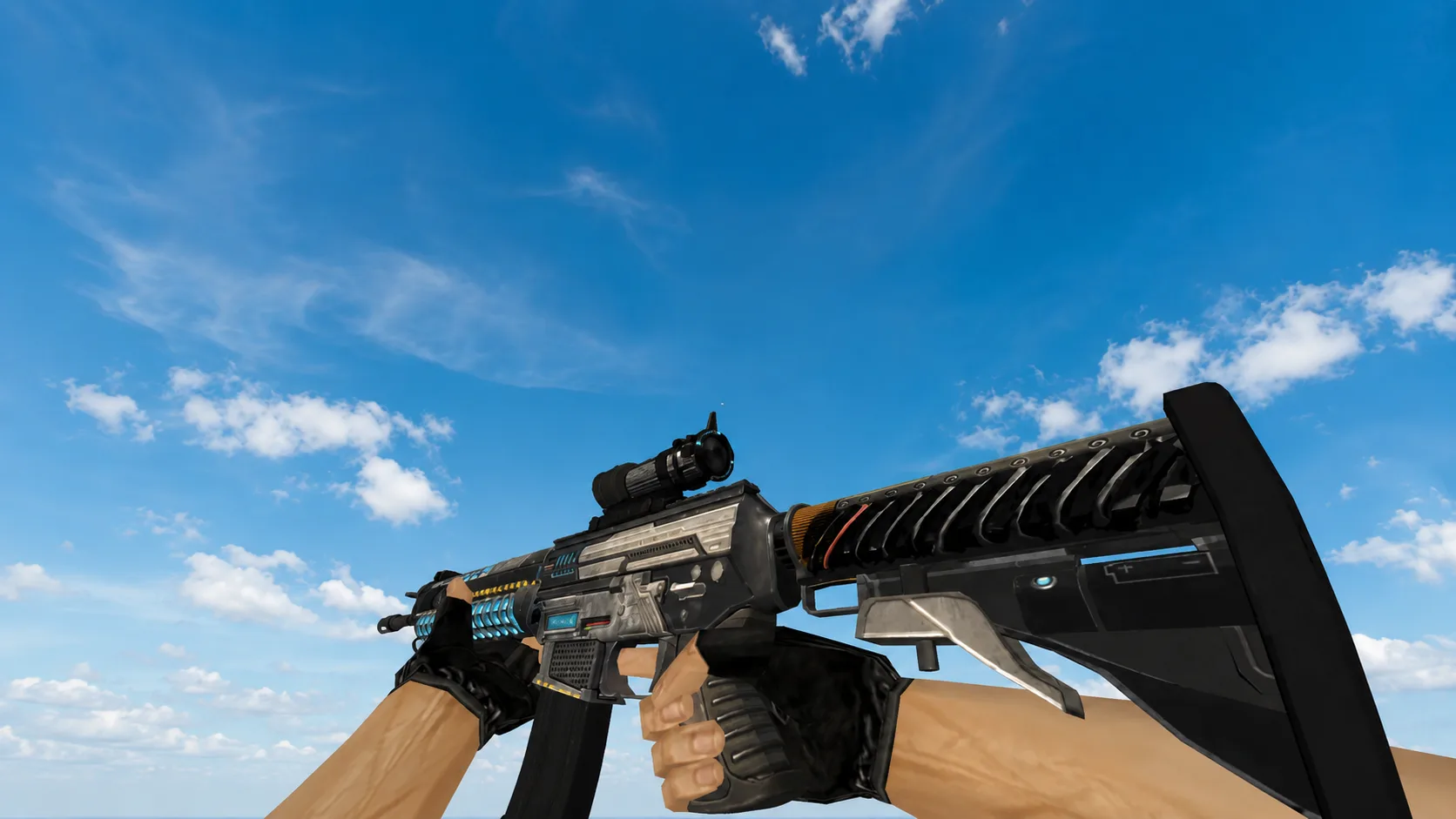 Модель SG 553 "Gauss Rifle" для CS 1.6