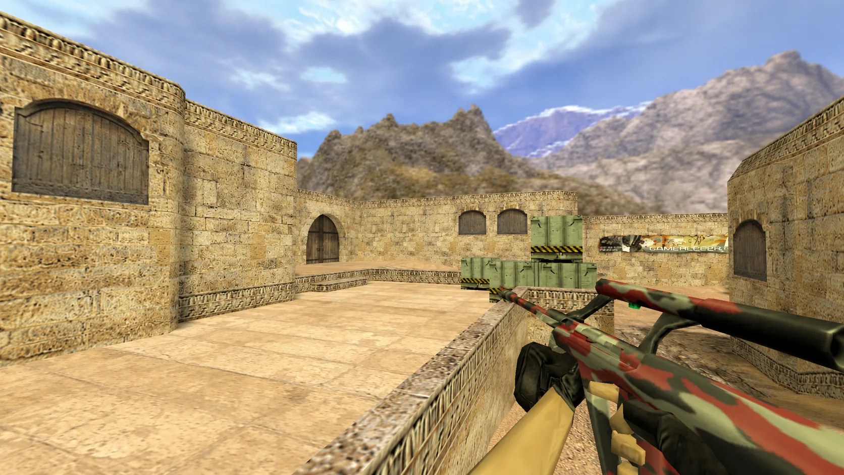 Model AUG "Red Camo" for CS 1.6 — 1