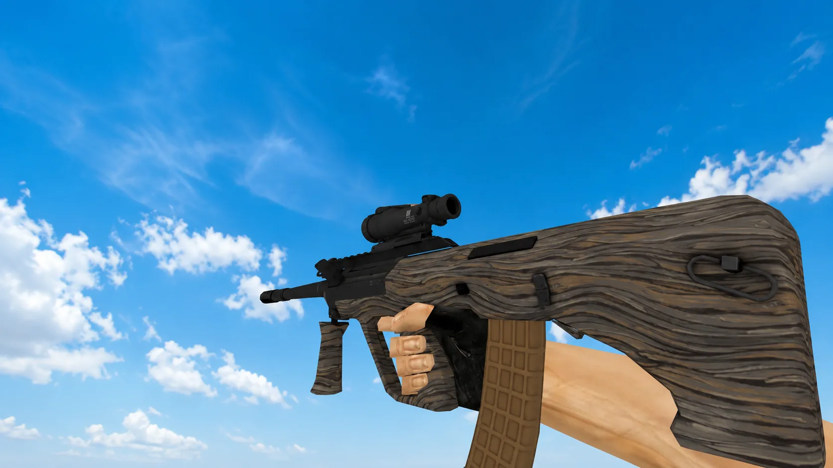 Model AUG „Spalted Wood” dla CS 1.6 — 1