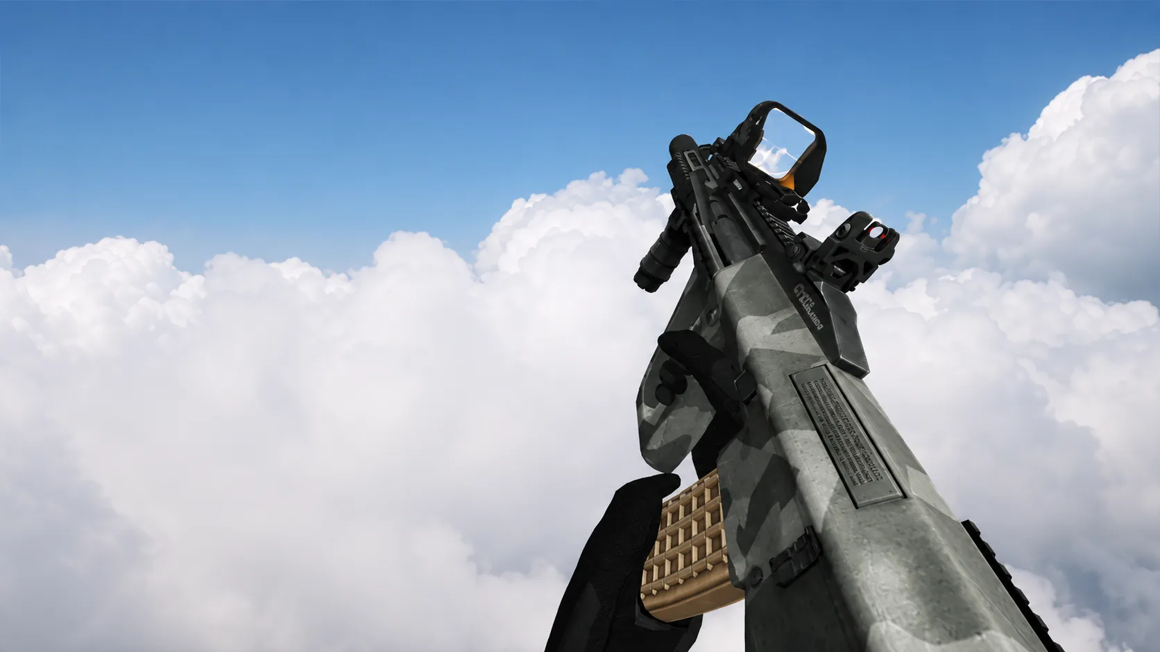 Model AUG "A3 White Camo" for CS 1.6